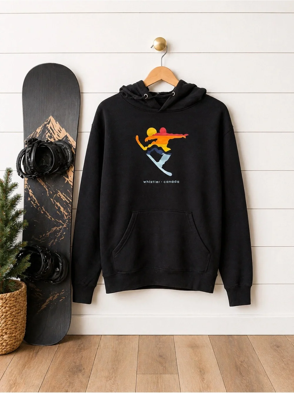 🏂❄️ Whistler Canada Hoodie | Ski Snowboard Sweatshirt | Pullover | Size L